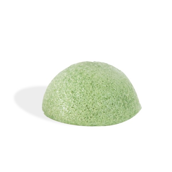 Konjac Sponge Naturalna gąbka do mycia i masażu twarzy z zieloną herbatą
