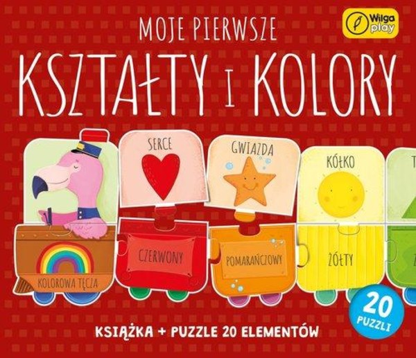 Puzzle + książka Moje pierwsze kształty i kolory 20 elementów