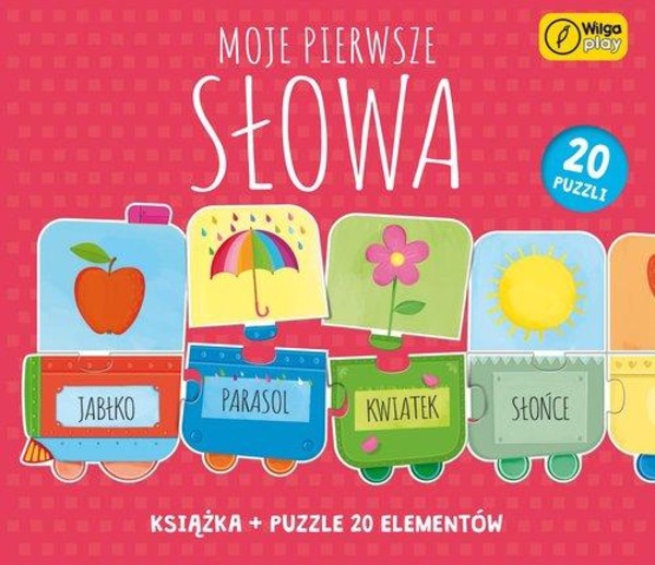 Puzzle + książka Moje pierwsze słowa 20 elementów