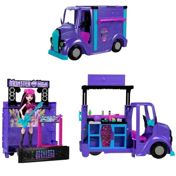 Monster High Zestaw Koncertowy Food Truck + Lalka HXH83