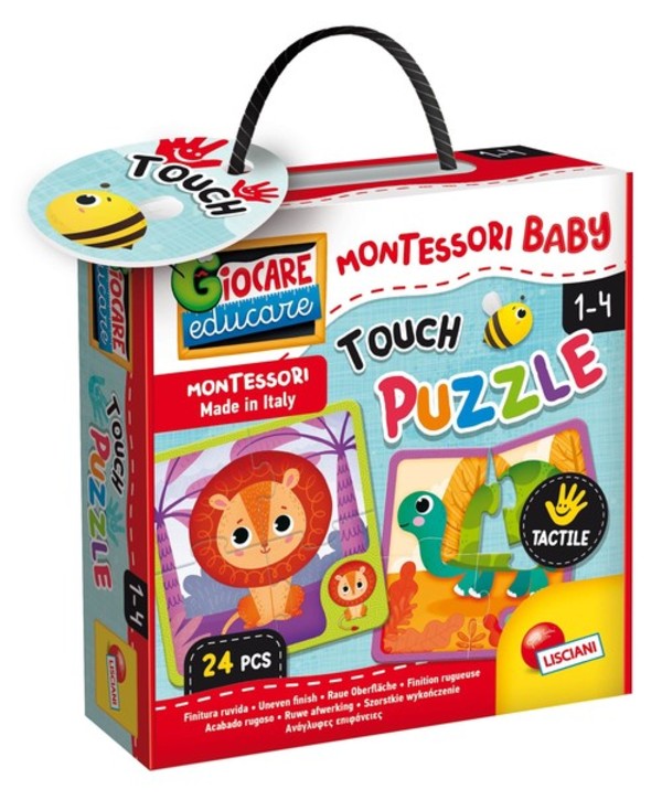 Puzzle Montessori Baby Touch 24 elementy