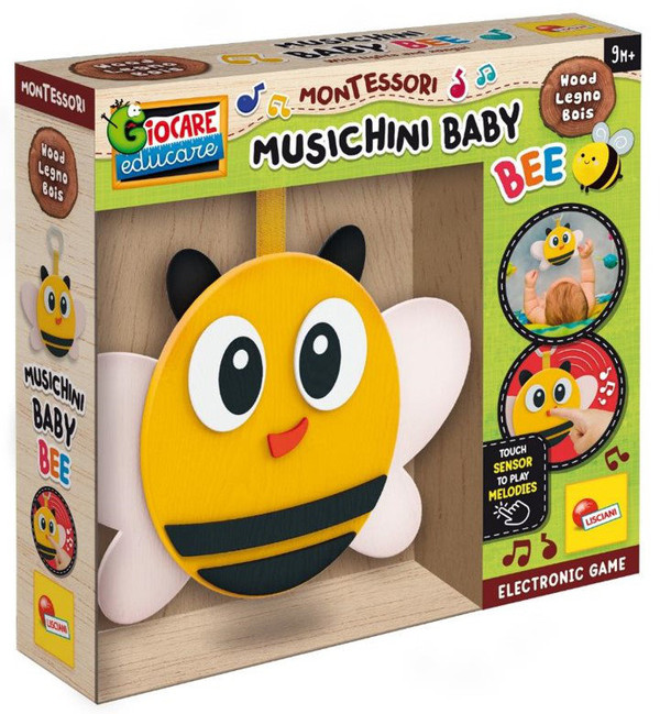 Muzyczna pszczoła Montessori Baby Wood