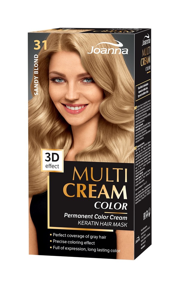 Multi Cream Color 31 Piaskowy Blond Farba do włosów MIX stara/nowa szata graficzna