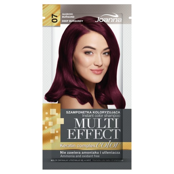 Multi Effect Color Keratin Complex 07 Głęboki Burgund Szamponetka koloryzująca