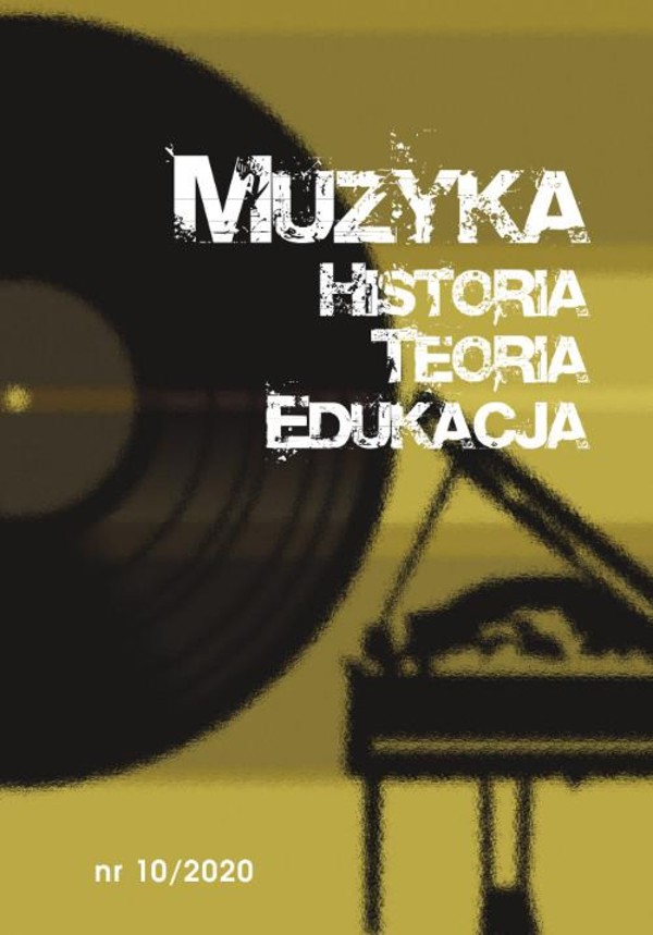 Muzyka. Historia. Teoria. Edukacja, nr 10/2020 - pdf