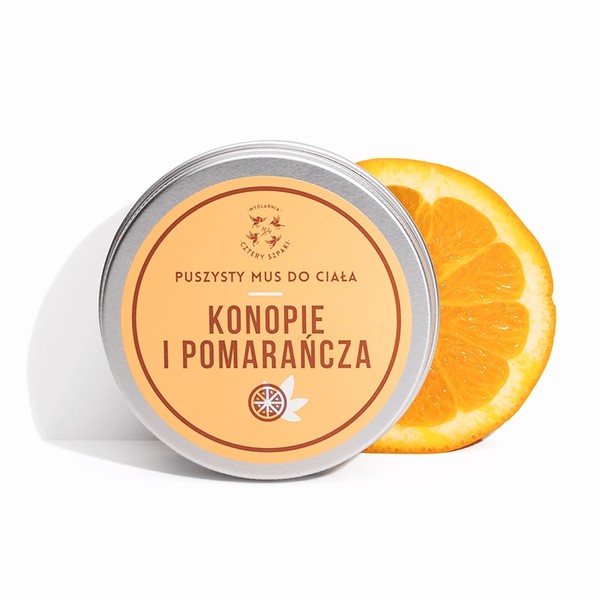 Konopie i Pomarańcza Mus do ciała