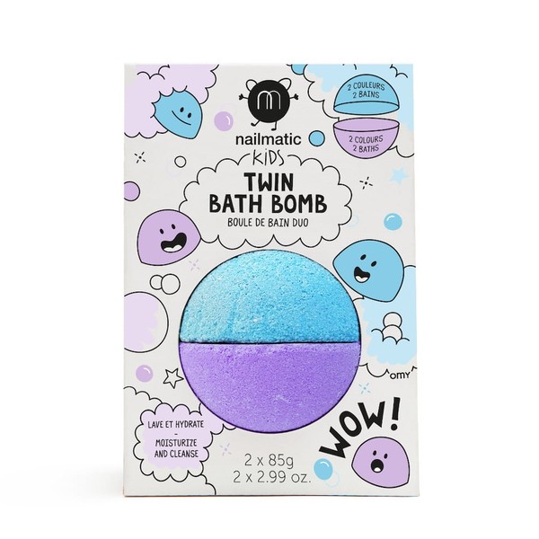 Kids Twin Bath Bomb Blue/Violet Podwójna kula do kąpieli dla dzieci