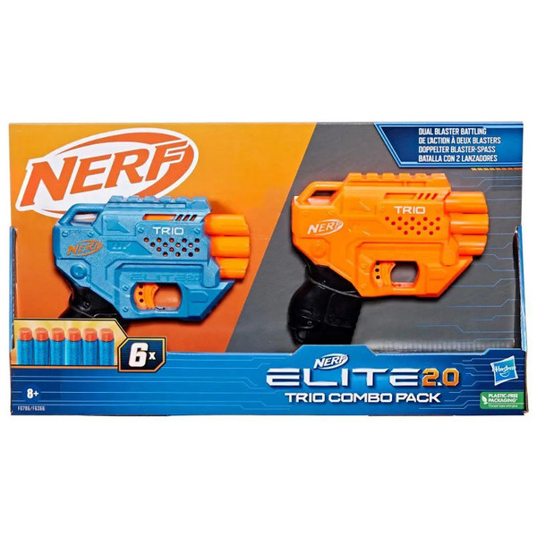 Pistolety Nerf Elite 2.0 Trio Combo Pack