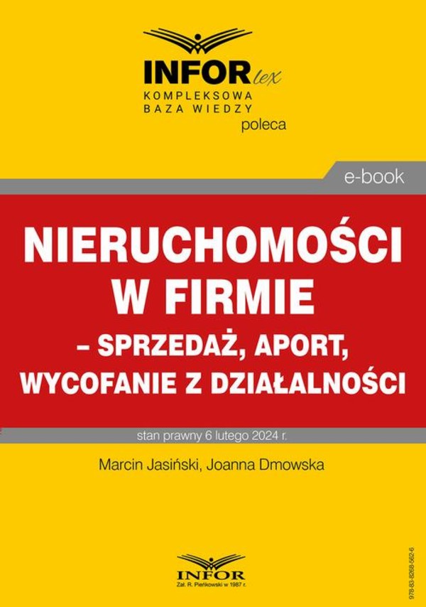 Nieruchomości w firmie – sprzedaż, aport, wycofanie z działalności - pdf