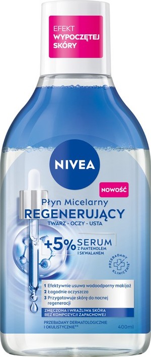 Płyn micelarny regenerujący twarz-oczy-usta + 5% serum