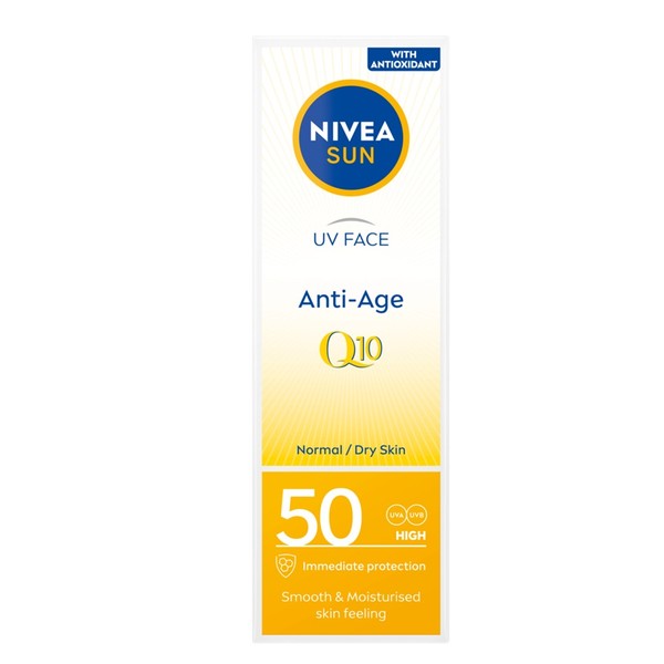 UV Face Anti-Age SPF50 Q10 przeciwzmarszczkowy krem przeciwsłoneczny do twarzy