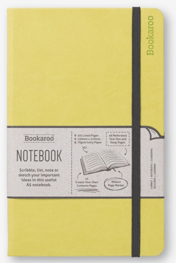 Notatnik a5 bookaroo journal limonkowy