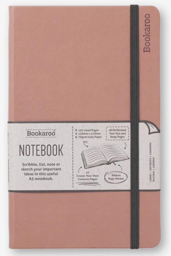 Notatnik a5 bookaroo journal pudrowy