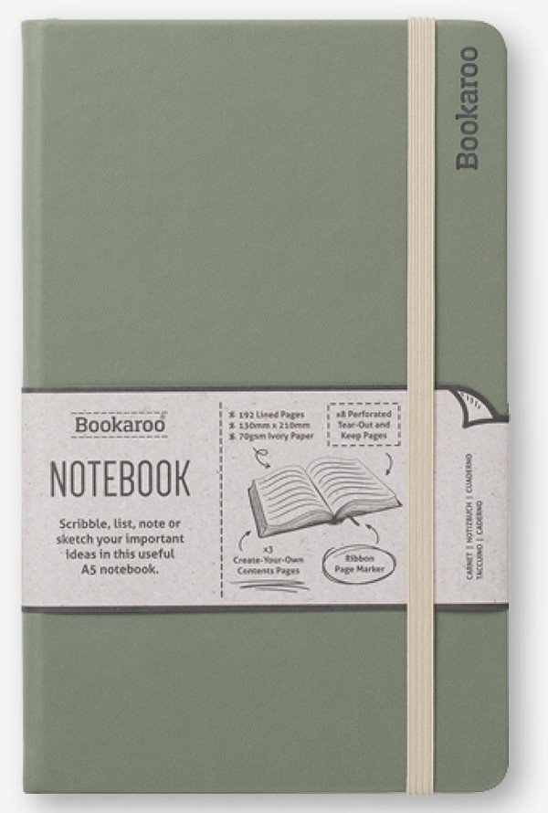 Notatnik a5 bookaroo journal zielony