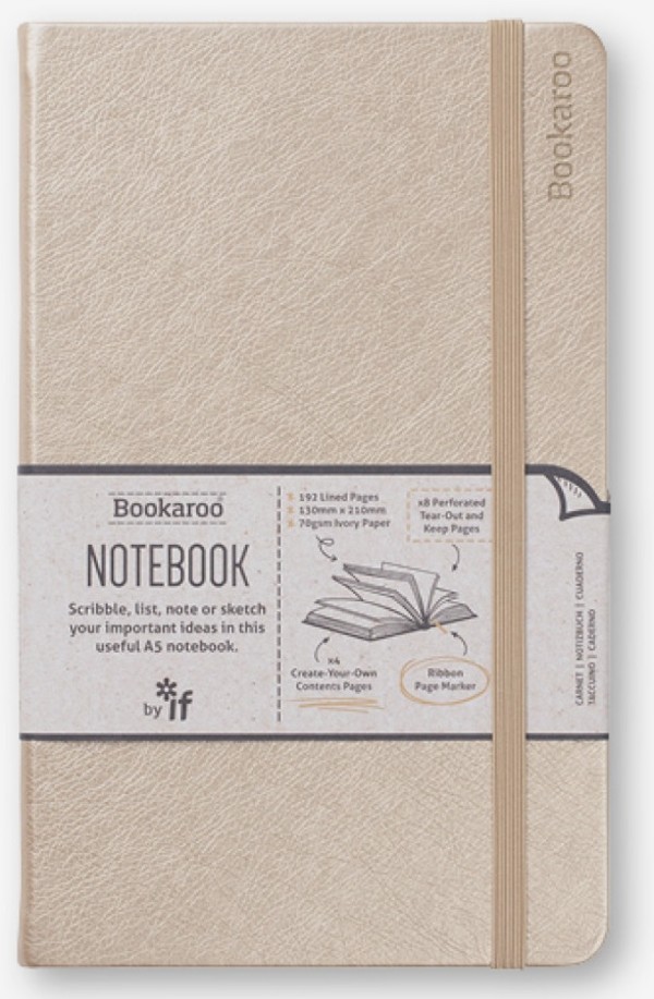 Notatnik a5 bookaroo journal złoty