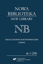 Nowa Biblioteka. New Library. Usługi, technologie informacyjne i media 2016, nr 1 (20): Międzynarodowe aspekty bibliotekarstwa - pdf