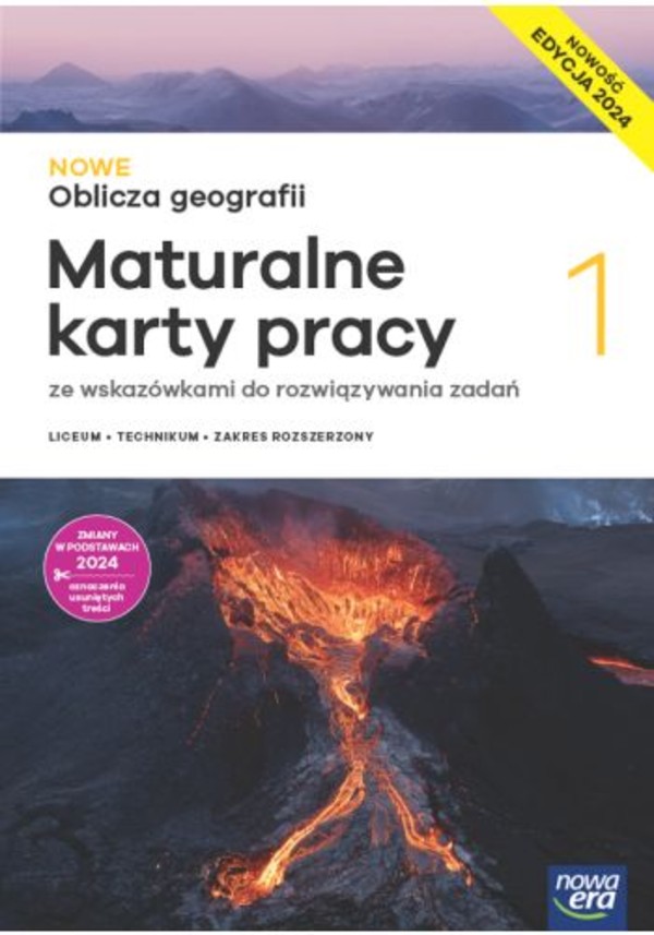 NOWE Oblicza geografii 1. Maturalne karty pracy dla liceum i technikum. Zakres rozszerzony. EDYCJA 2024. NOWOŚĆ