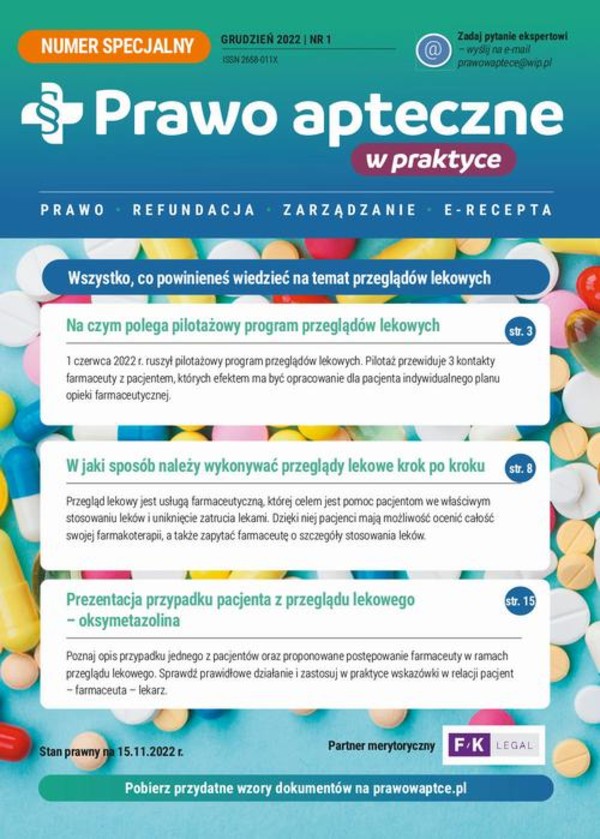 Numer specjalny magazynu „Prawo Apteczne w Praktyce”, nr. 1 - mobi, epub, pdf