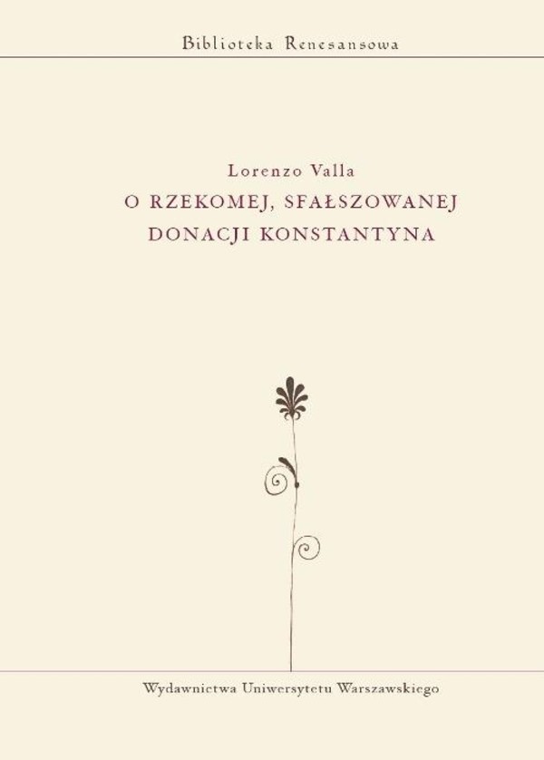 O rzekomej, sfałszowanej donacji Konstantyna - pdf