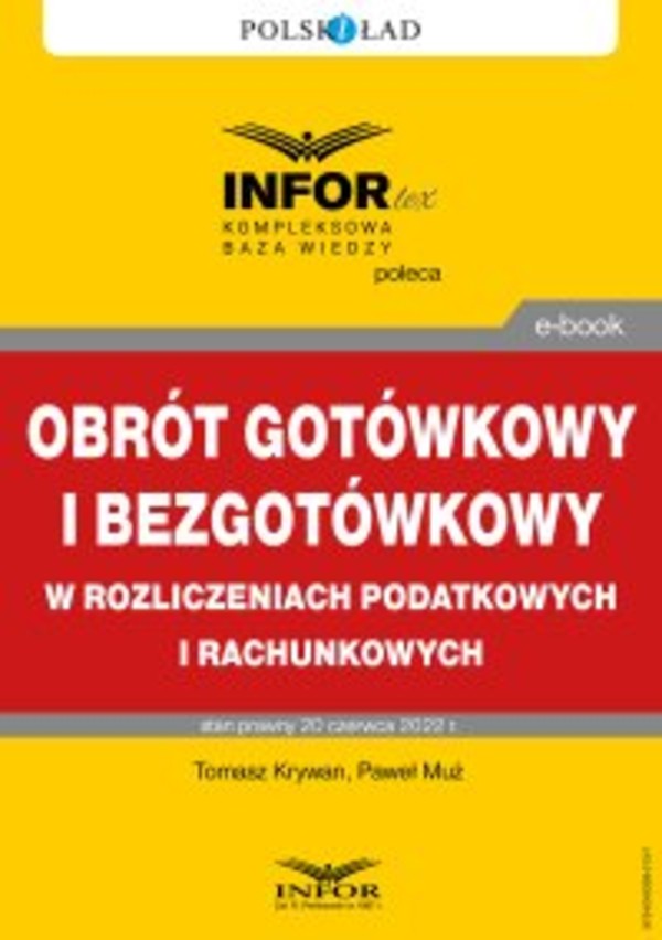 Obrót bezgotówkowy i gotówkowy w rozliczeniach podatkowych i rachunkowych - pdf