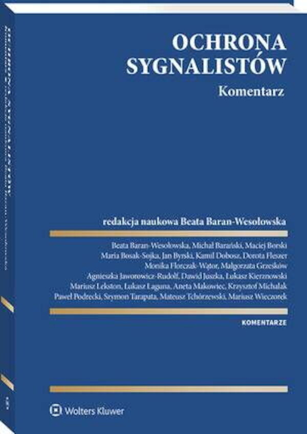 Ochrona sygnalistów. Komentarz - pdf