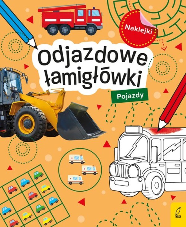 Odjazdowe łamigłówki z naklejkami . Pojazdy