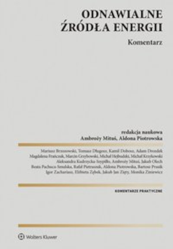 Odnawialne źródła energii. Komentarz - epub, pdf 1