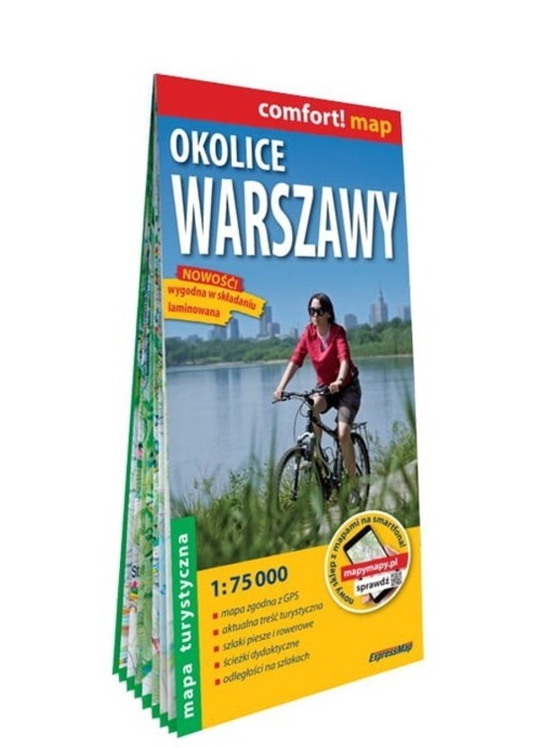 Okolice Warszawy Mapa turystyczna 1:75 000