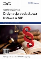 Okładka:Ordynacja podatkowa Ustawa o NIP 