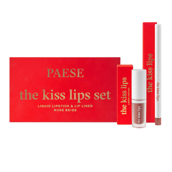 The Kiss Lips pomadka do ust 01 Nude Beige+ Konturówka do ust