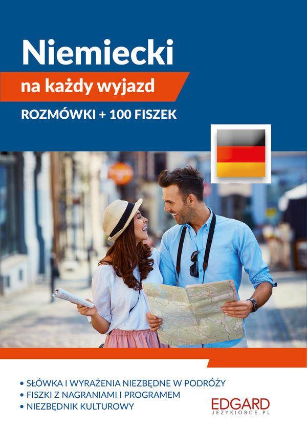 Niemiecki na każdy wyjazd Rozmówki + 100 fiszek