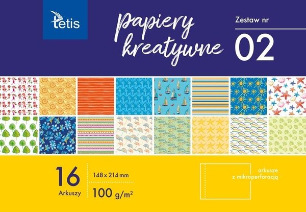 Papiery kreatywne zestaw 2 a5 16 ark.