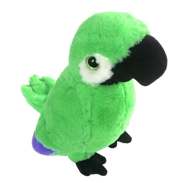 Maskotka Papuga ara zielona 30 cm
