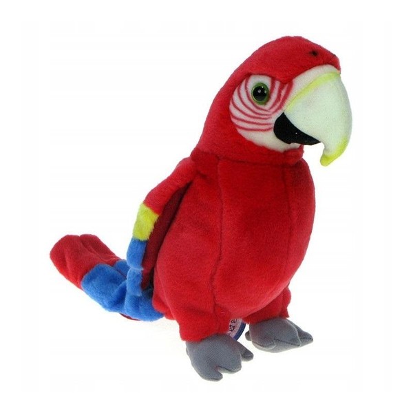 Papuga czerwona 25 cm