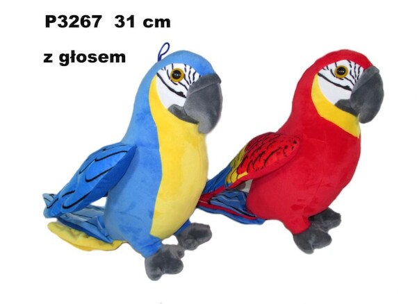 Papuga z głosem 31 cm