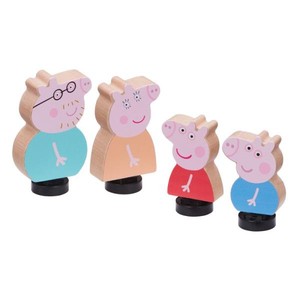 Peppa Pig - Drewniane figurki 4pack Świnka Peppa