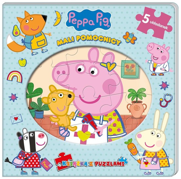 Peppa Pig Książka z puzzlami Mali pomocnicy