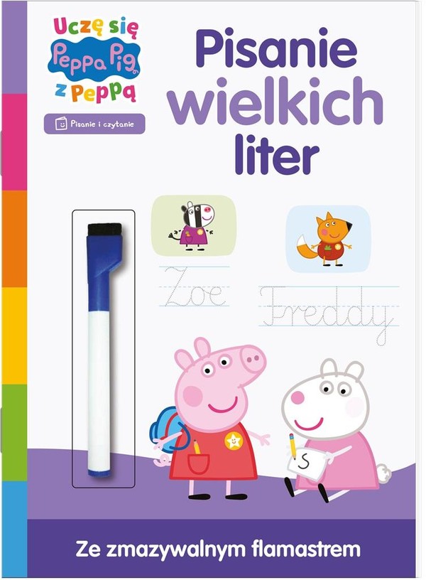 Peppa pig Uczę się z Peppą Pisanie wielkich liter