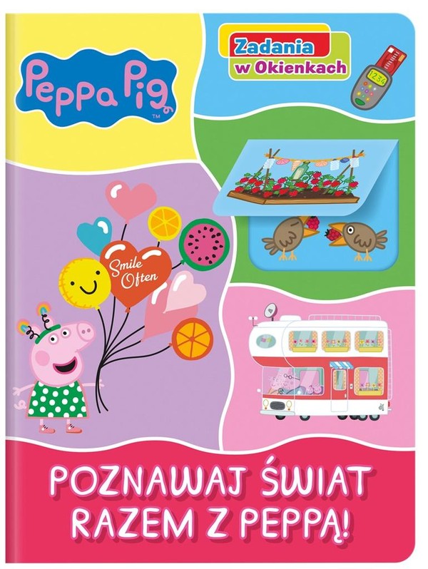 Peppa Pig Poznawaj świat razem z Peppą! Zadania w okienkach