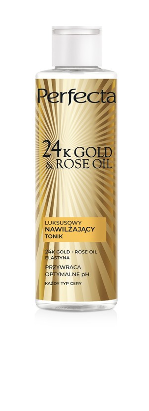 24K Gold & Rose Oil Tonik do cery dojrzałej