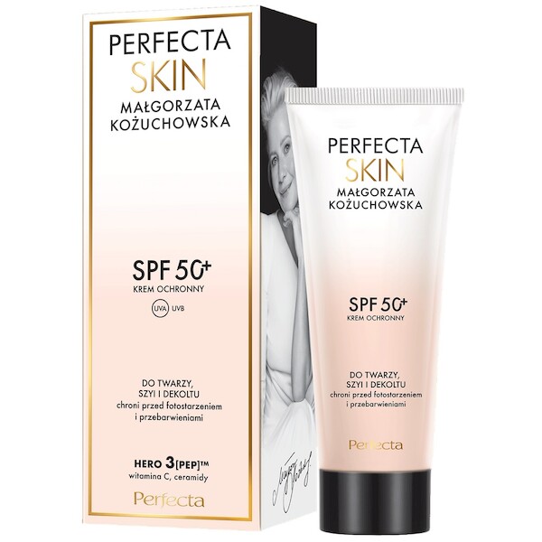 Skin Małgorzata Kożuchowska SPF 50+ Krem ochronny do twarzy, szyi i dekoltu