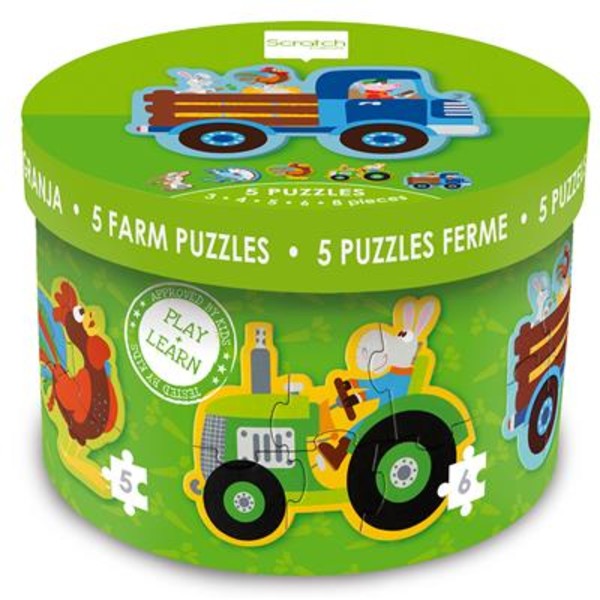 Puzzle Farma 3, 4, 5, 6, 8 elementów