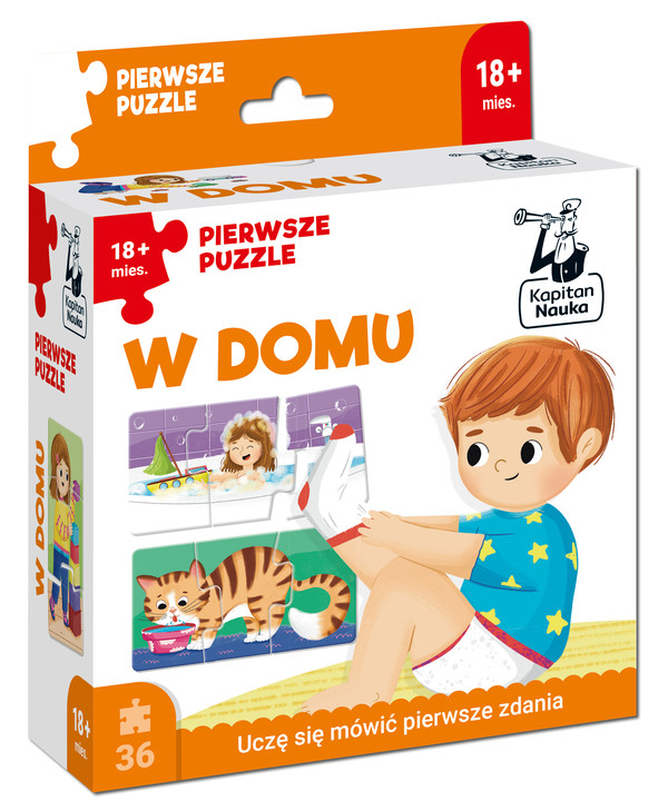 Pierwsze puzzle W domu Kapitan Nauka 36 elementów