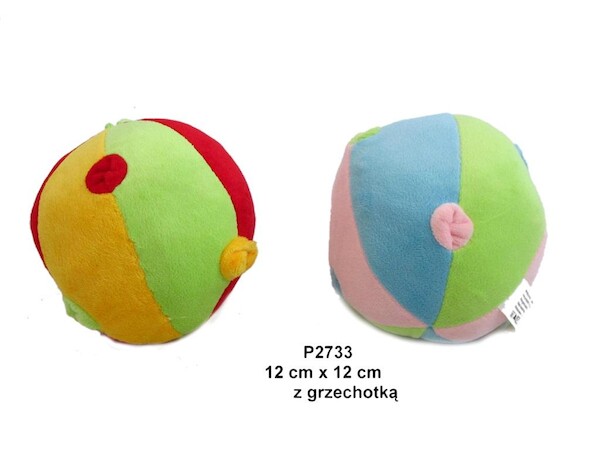 Piłka grzechotka 12 cm