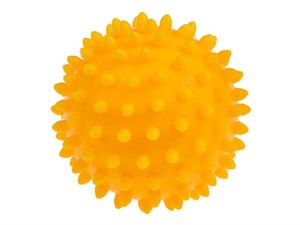 Piłka sensoryczna do masażu i rehabilitacji 9 cm żółta
