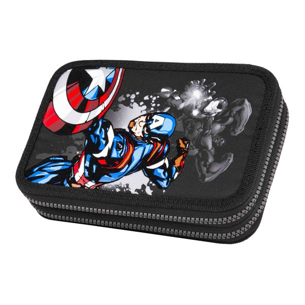 Piórnik 2-komorowy z wyposażeniem coolpack disney core jumper 2 avengers