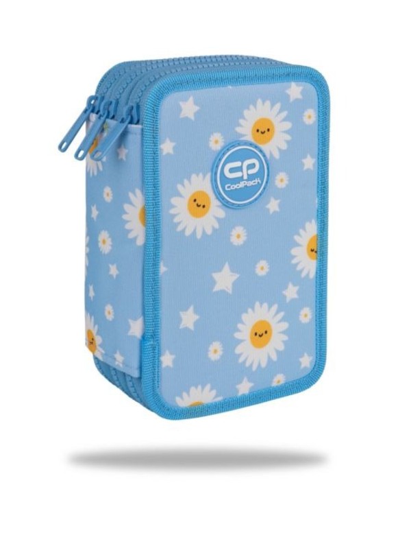 Piórnik 3-komorowy z wyposażeniem coolpack jumper 3 daisy sun