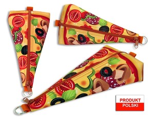 Piórnik szkolny WAR-670 trójkątny Pizza WARTA