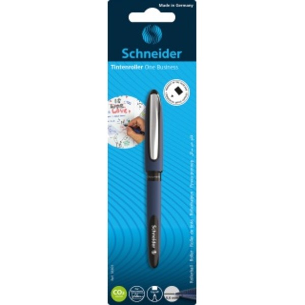 Pióro kulkowe schneider one business 0,6 mm czarne blister