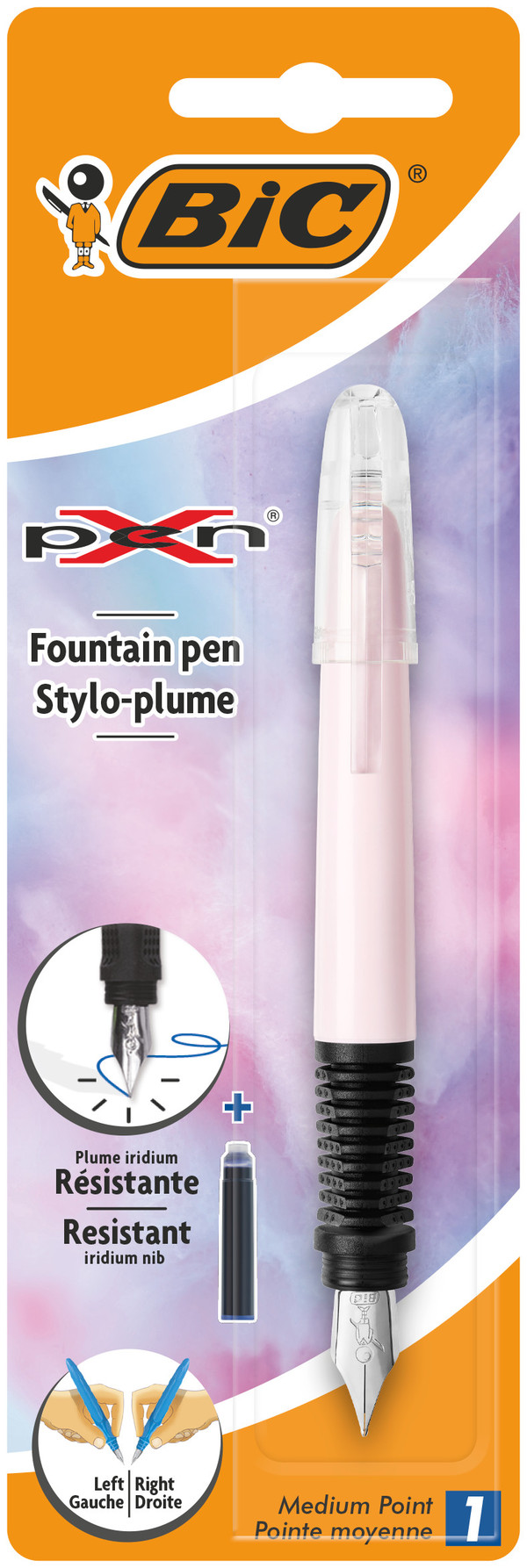 Pióro wieczne niebieski bic x pen standard fp blister 1szt mix